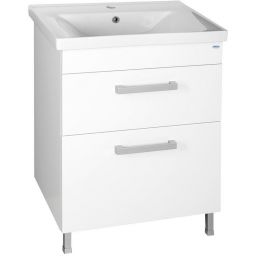 Aqualine Sava umywalka 65x46 cm meblowa prostokątna biała 2065