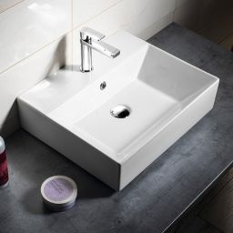 Isvea Sistema umywalka 50x42 cm ścienna prostokątna biała 10SF50051