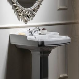 Aqualine Anitk umywalka 58x47 cm ścienna prostokątna biała AK102