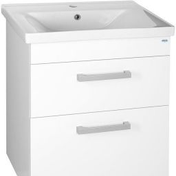 Aqualine Sava umywalka 65x46 cm meblowa prostokątna biała 2065