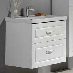 Aqualine Sava umywalka 80x46 cm meblowa prostokątna biała 2080