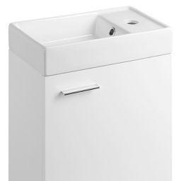 Aqualine umywalka 40x22 cm meblowa prostokątna biała DD4022