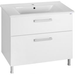 Aqualine Zuno umywalka 85x45 cm prostokątna ścienna-meblowa biała 9085