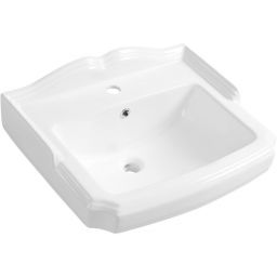 Aqualine Anitk umywalka 58x47 cm ścienna prostokątna biała AK102