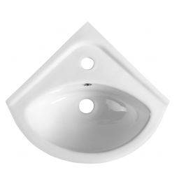 Aqualine Luigi umywalka 33,7x33,7 cm ścienna narożna biała FS161