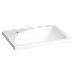 Aqualine umywalka 40x32 cm meblowa prostokątna kompozyt biały LM408