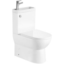 Aqualine Jalta Hygie miska kompaktowa z funkcją umywalki biały PB103H