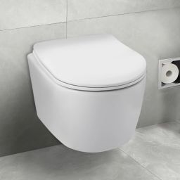 Balneo Luxa miska WC z deską wolnoopadającą wisząca bez kołnierza biały G0101010101-1