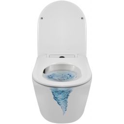 Balneo Luxa Tornado miska WC z deską wolnoopadającą wisząca bez kołnierza biały G0101010101-4
