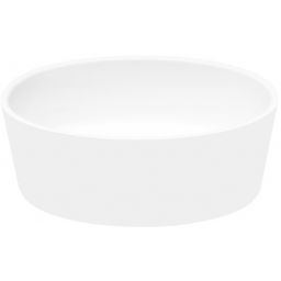 Besco Uniqa umywalka 46x32 cm nablatowa owalna biała #UMD-U-NB