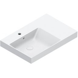 Catalano Zero umywalka 75x50 cm prostokątna nablatowa biała 0120791001