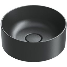 Catalano Zero umywalka 32 cm okrągła nablatowa czarna 0122320022