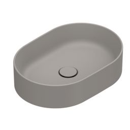 Catalano Zero umywalka 50x35 cm owalna nablatowa satin tortora 0122500032