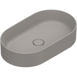 Catalano Zero umywalka 60x35 cm owalna nablatowa satin tortora 0122600032