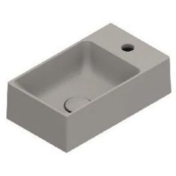 Catalano Premium umywalka 40x23 cm prostokątna ścienna Tortora Satinato 0220411032