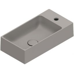 Catalano Verso umywalka 50x25 cm prostokątna ścienna szary/kamień 0220521023