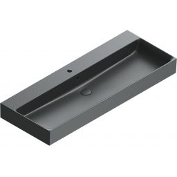Catalano Premium umywalka 120x47 cm prostokątna nablatowa czarna 0221200022