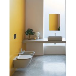 Catalano New Zero umywalka 60x35 cm prostokątna nablatowa cemento satinato 0222600023