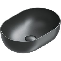 Catalano Sfera umywalka 50x35 cm owalna nablatowa czarna 0522500022