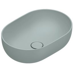 Catalano Sfera umywalka 50x35 cm owalna nablatowa acqua satinato 0522500028