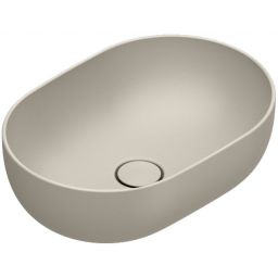 Catalano Sfera umywalka 50x35 cm owalna nablatowa sabbia satinato 0522500029