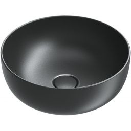 Catalano Sfera umywalka 42x42 cm okrągła nablatowa czarna 0523430022