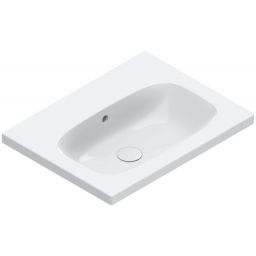 Catalano Alvea umywalka 60x46 cm prostokątna ścienna-meblowa biała 0620600001