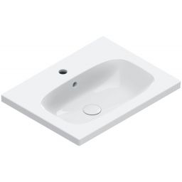 Catalano Alvea umywalka 60x46 cm prostokątna ścienna-meblowa biała 0620601001