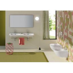 Catalano Sfera umywalka 125x50 cm prostokątna ścienna-meblowa-podwójna biała 0721270001