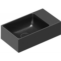Catalano Verso umywalka 40x23 cm prostokątna ścienna czarna 0220410022