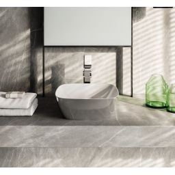 Catalano Green umywalka 40x40 cm kwadratowa nablatowa biała-srebrna 0622400041