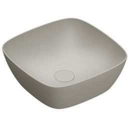 Catalano Green umywalka 40x40 cm kwadratowa nablatowa szary/kamień 0622400023