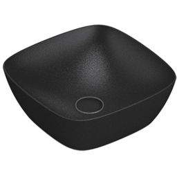 Catalano Green umywalka 40x40 cm kwadratowa nablatowa czarna 0622400022