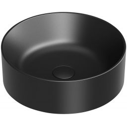 Catalano Zero umywalka 40x40 cm okrągła nablatowa czarna 0123400022