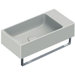 Catalano Verso umywalka 50x25 cm prostokątna ścienna szary/kamień 0220520023