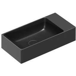 Catalano Verso umywalka 50x25 cm prostokątna ścienna czarna 0220520022