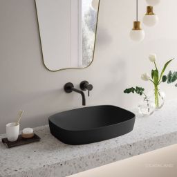 Catalano Green umywalka 50x38 cm owalna wpuszczana czarna 0624500022