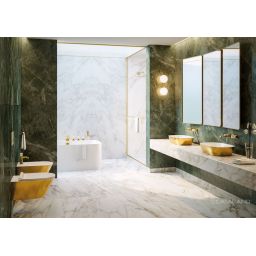 Catalano Green umywalka 60x40 cm owalna nablatowa biała-złota 0622600042