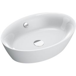 Catalano Velis umywalka 60x42 cm owalna nablatowa biała 0722600001