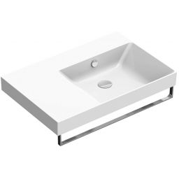 Catalano New Zero umywalka 75x50 cm prostokątna ścienna-meblowa biała 0120780001