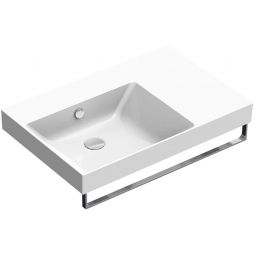Catalano Zero umywalka 75x50 cm prostokątna ścienna-meblowa biała 0120790001