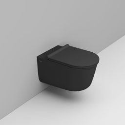 Ceramica Dolomite Mayka miska WC wisząca bez kołnierza czarny mat D482581