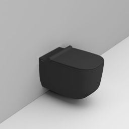 Ceramica Dolomite Alba miska WC wisząca bez kołnierza czarny mat D502581