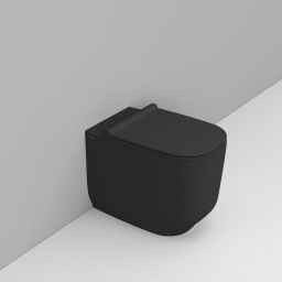 Ceramica Dolomite Alba miska WC stojąca bez kołnierza czarny mat D503181