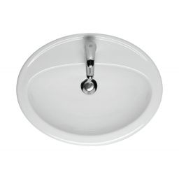 Cersanit Calla umywalka 53x41 cm owalna wpuszczana biała K11-0096