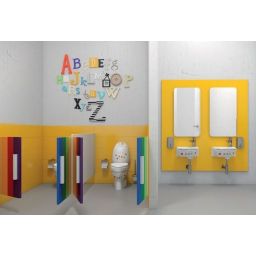 Creavit Kid umywalka 39x29 cm ścienna wzór/biała CK035-FF