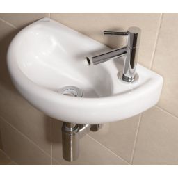 Creavit Oval umywalka 39x23 cm ścienna biała TP040