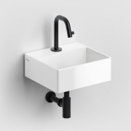 Clou New Flush umywalka 28x27 cm prostokątna ścienna-nablatowa biała CL/03.03410.01