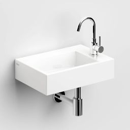 Clou Flush umywalka 42,5x29 cm prostokątna ścienna-nablatowa biała CL/03.03220
