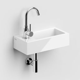 Clou Flush umywalka 36x18 cm prostokątna ścienna-nablatowa biała CL/03.03032